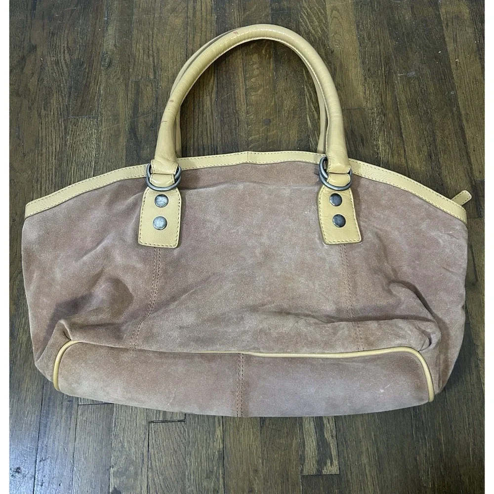 Sundance Women's Hobo Suede Purse With Shoulder Straps Pinkish Beige Colorway